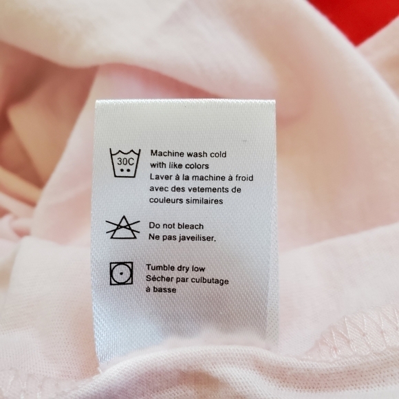 New Chaser Vintage Inspo Red Heart Barbiecore Style Pink Short Sleeve Tee Medium - Picture 15 of 15